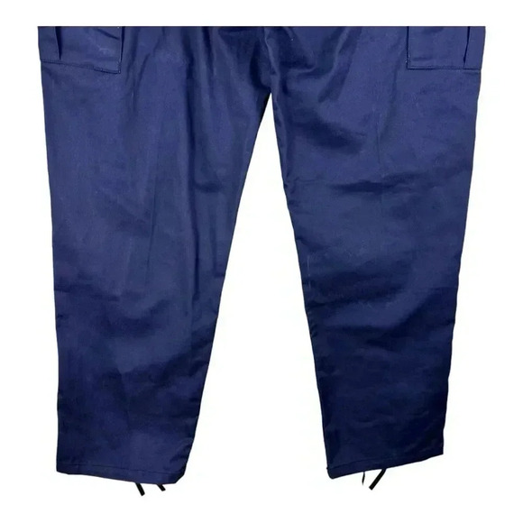 Navy BDU Pants Mens Large Regular Rothco Trouser Cargo Navy Blue Adjustable - Picture 8 of 16